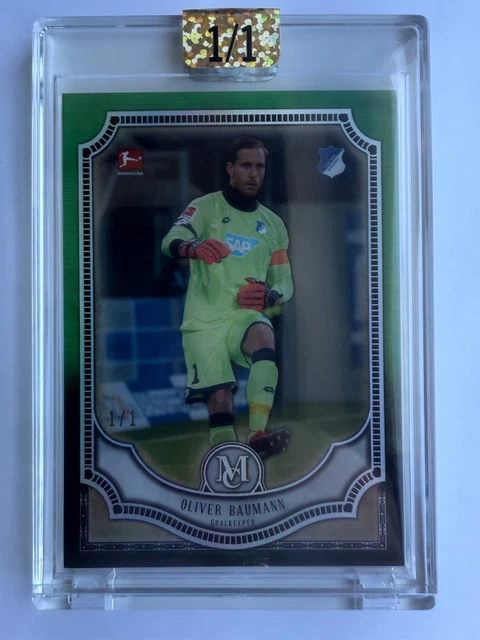 Topps Museum Bundesliga 1/1 One of One Emerald Oliver Baumann TSG Hoffenheim DFB