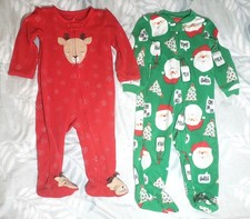 Lot Of 6 Baby 6-9 Month Holiday Clothes Bundle 3 Sleeper 1 Bodysuit 1 Minnie Set