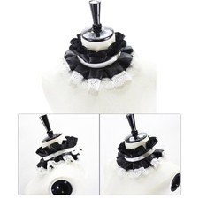 Victorian Collar Ruffle Neck Ruff Vintage Lace Clown Collar Tie Cosplay Collar