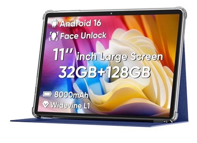 Tablet 11 inch Android 15 Tablet, 2025 Latest Update 128GB ROM 16GB RAM, 4G LTE