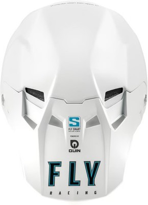 Fly Racing Formula S Carbon Solid Jugend Motorrad Helm Weiß LG