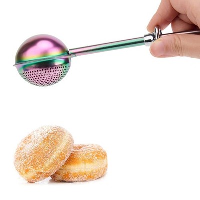 HULISEN Flour Duster for Baking, One-Handed Operation, 304 1 Pack, Rainbow