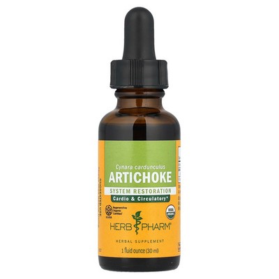 Herb Pharm Artichoke Whole Leaf 1 fl oz 30 ml Gluten-Free, Organic
