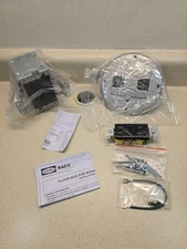 Hubbell Raco 6239NI Single Gang Floor Box Recessed Duplex 15A TR Device Satin