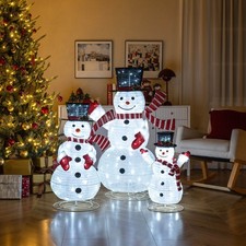スノーマン飾り物(金属製) Metal Snowman Seasonal Yard Décor for sale - eBay