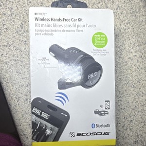 Scosche BTFREQ Bluetooth FM Transmitter Hands-Free Car Kit LED Display