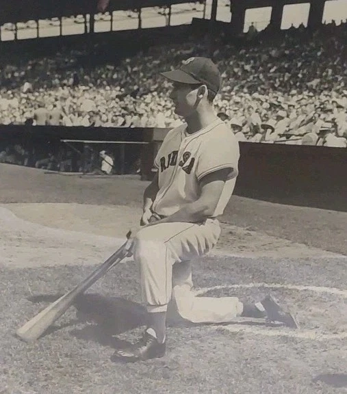 Ted Williams Kneeling at Home Plate Shadow Box Black Frame Photo- Boston Red Sox - Image 3 of 4