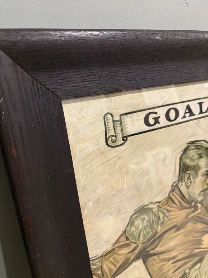 Original 1909 Goal Football Antique Art Print Joseph JC Leyendecker Lithograph - image 3 of 4
