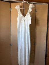 Show Me Your Mumu Maxi White Dress XL new with tags