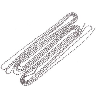 3 Meter Länge Ballkette 3,2 mm Durchmesser mit 10 passenden Anschlüssen