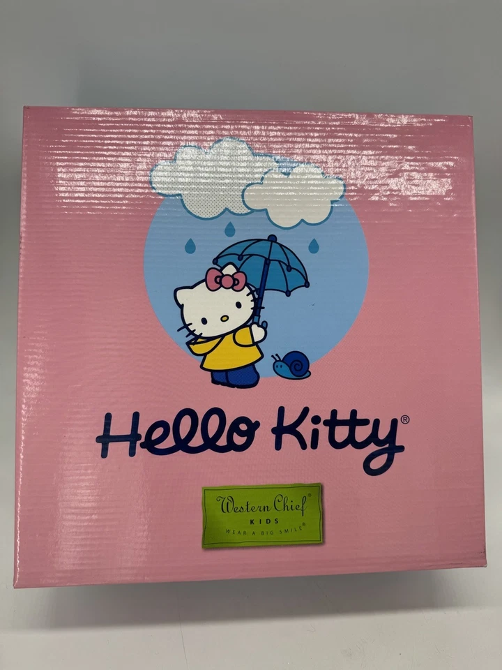 Western Chief Girl's Waterproof Rain Boot Size 13 Hello Kitty Pink 640000 Read - Image 4 of 4