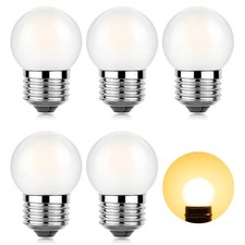 Dimmable LED 3W Small Light Bulb, 25w Equivalent E26 Standard Screw Base, G40...