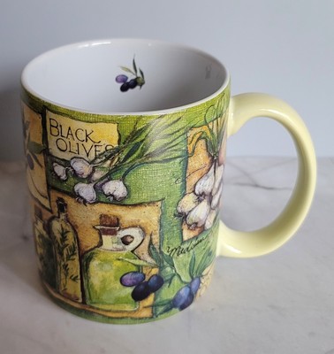 Lang Olives and Herbs Ceramic Coffee Mug Susan Winget SW #46 The Lang Companies