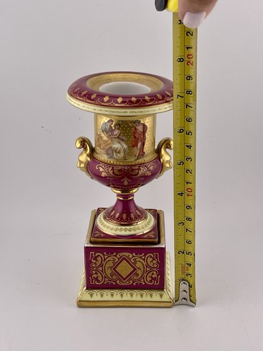 Royal Vienna Handmade Handpainted 7" High Porcelain Urn/Trophy/Cup - Picture 2 of 14