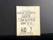 Vintage Movie Ticket Stub Gladiator