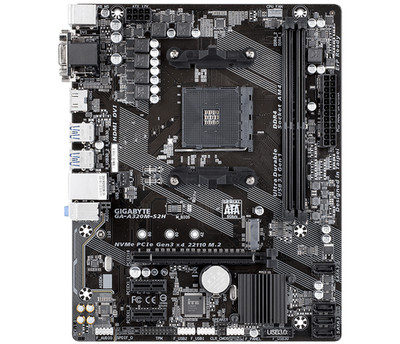 Mainboard Gigabyte GA-A320M-S2H Micro-ATX Socket AM4 Rev 1.0 mit Blende