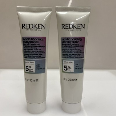 2 Redken Leave in Conditioner Damaged Hair Repair Acidic Bonding Concentrate 1oz
