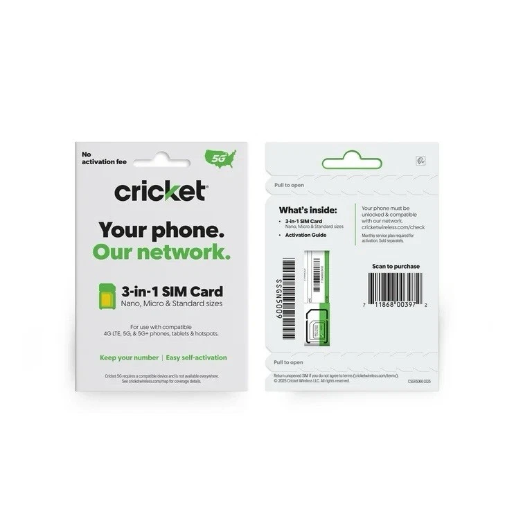 Cricket Wireless 3-in-1 5G SIM Card Kit - Image 4 of 4