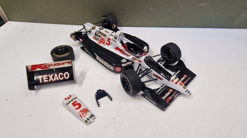 (Partly Made/Damaged) Tamiya Newman Haas K Mart Tex Plastic Model Kit 1/20 Scale