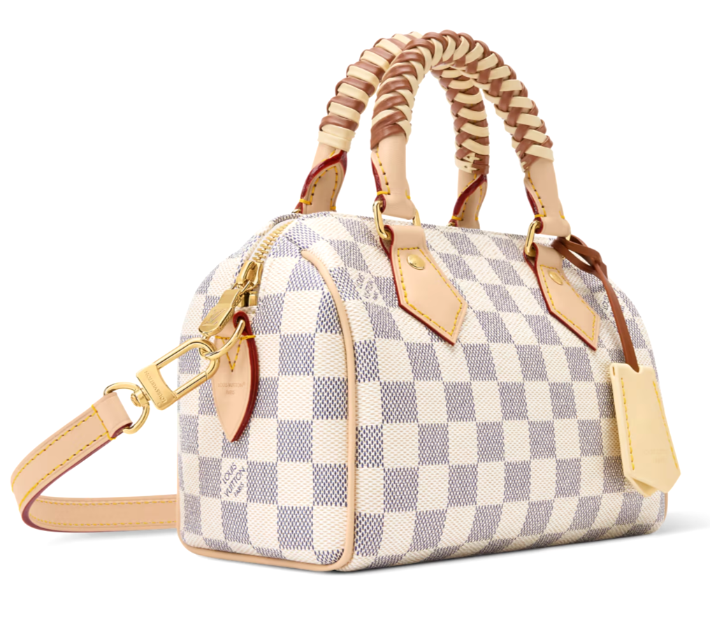 Louis Vuitton N40950 Speedy Bandouliere 20 Damier Azur Banana