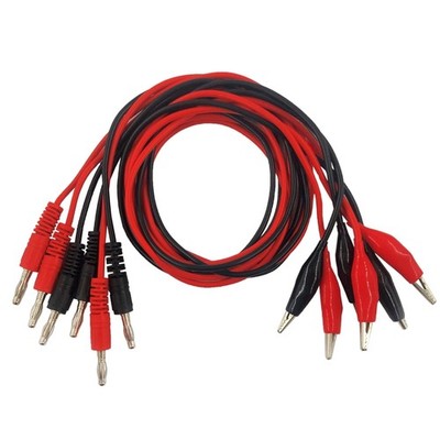 6 Pcs Banana to Alligator Clip  Lead Set for Multimeter