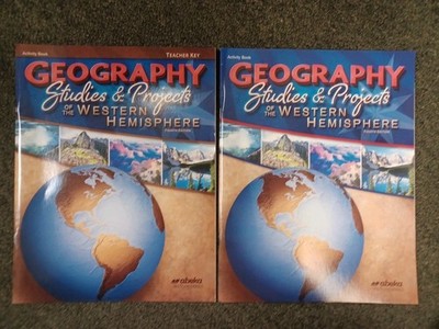 Abeka Geography Studies And Projects of the Western Hemisphere & Key 4th Edition
