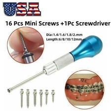 Dental Orthodontic Titanium Micro Implant Mini Screws Self-Drilling Screwdriver