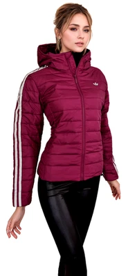 Adidas Übergangsjacke gefüttert slim Jacket Steppjacke beere HS 6769 Gr.34 - Bild 1 von 4