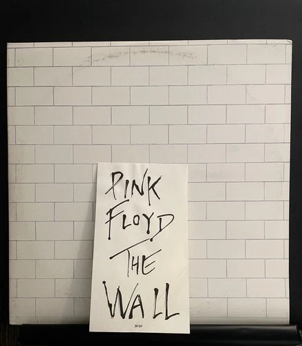 PINK FLOYD-THE WALL-1979 FIRST ED VINYL LP-FIRST SLEEVE,INNERS & TITLE INSERT-EX