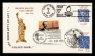 DR WHO 1986 FDC JOINT ISSUE FRANCE STATUE OF LIBERTY MULTI CANCEL CACHET M65012