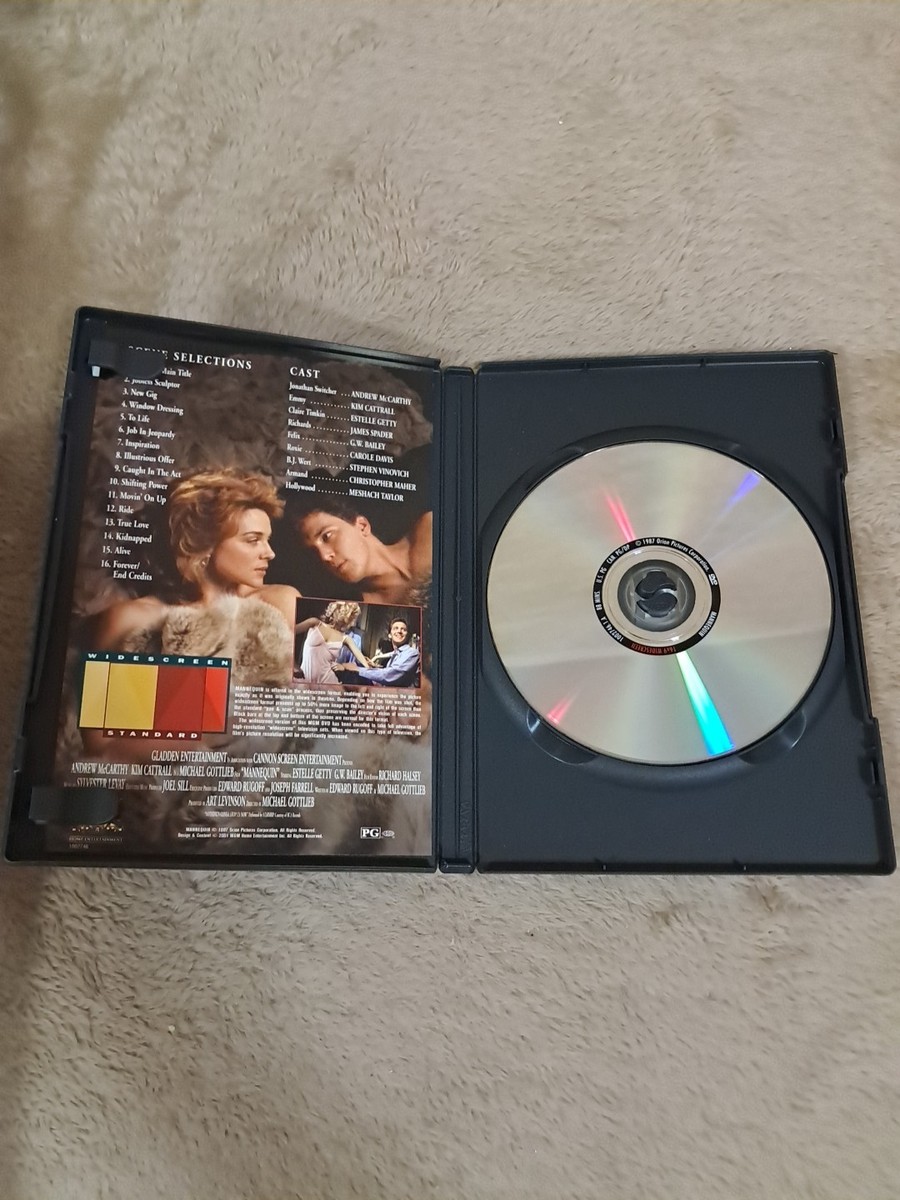 Mannequin MGM DVD Widescreen/Full Andrew McCarthy Kim Cattrall EUC