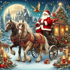 Christmas Diamond Painting Kit for Adults Santa Claus Design 5D DIY diamond Ar