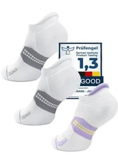 Coolmax Bamboo Viscose Compression Running Tab No Show Sock Women, Moisture W...