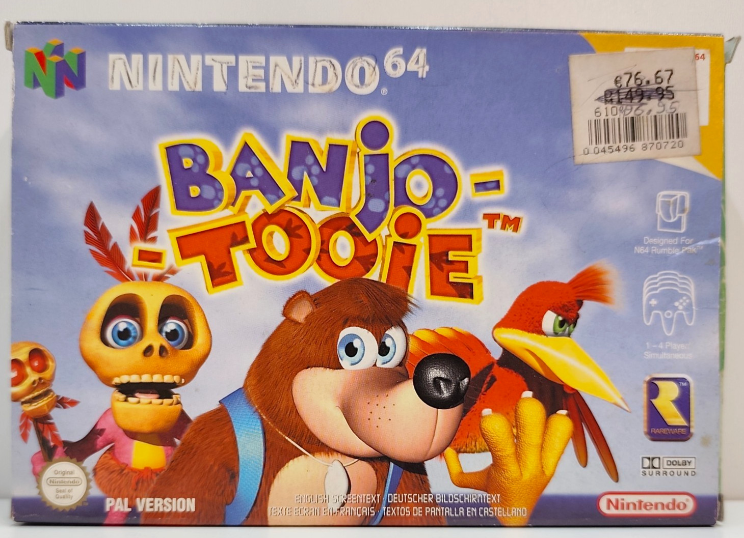 Banjo-Tooie / Nintendo 64 / Version PAL N64 OVP / Sans Manuel / USK 0 / Rare