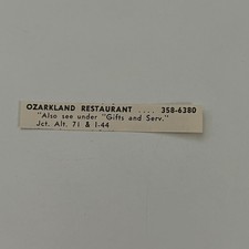 Oakland Restaurant Gifts and Serv. 1969 Ozark Playground AR MO Ad SAH3-S33