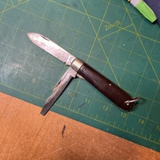 VTG Imperial Prov. RI, USA two blade folding Electrician Knife/ Screwdriver USED