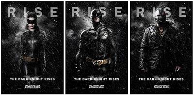 BATMAN THE DARK KNIGHT RISES - RISE - KLEINE KÜHLSCHRANKMAGNETE - COOL!