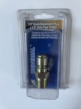 3/8" Quick Coupler Disconnect Plug x 3/8" Male Pipe Thread New