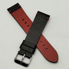 Cinturino orologio uomo 22 mm Ferrari vera pelle nero MAI109BAS1