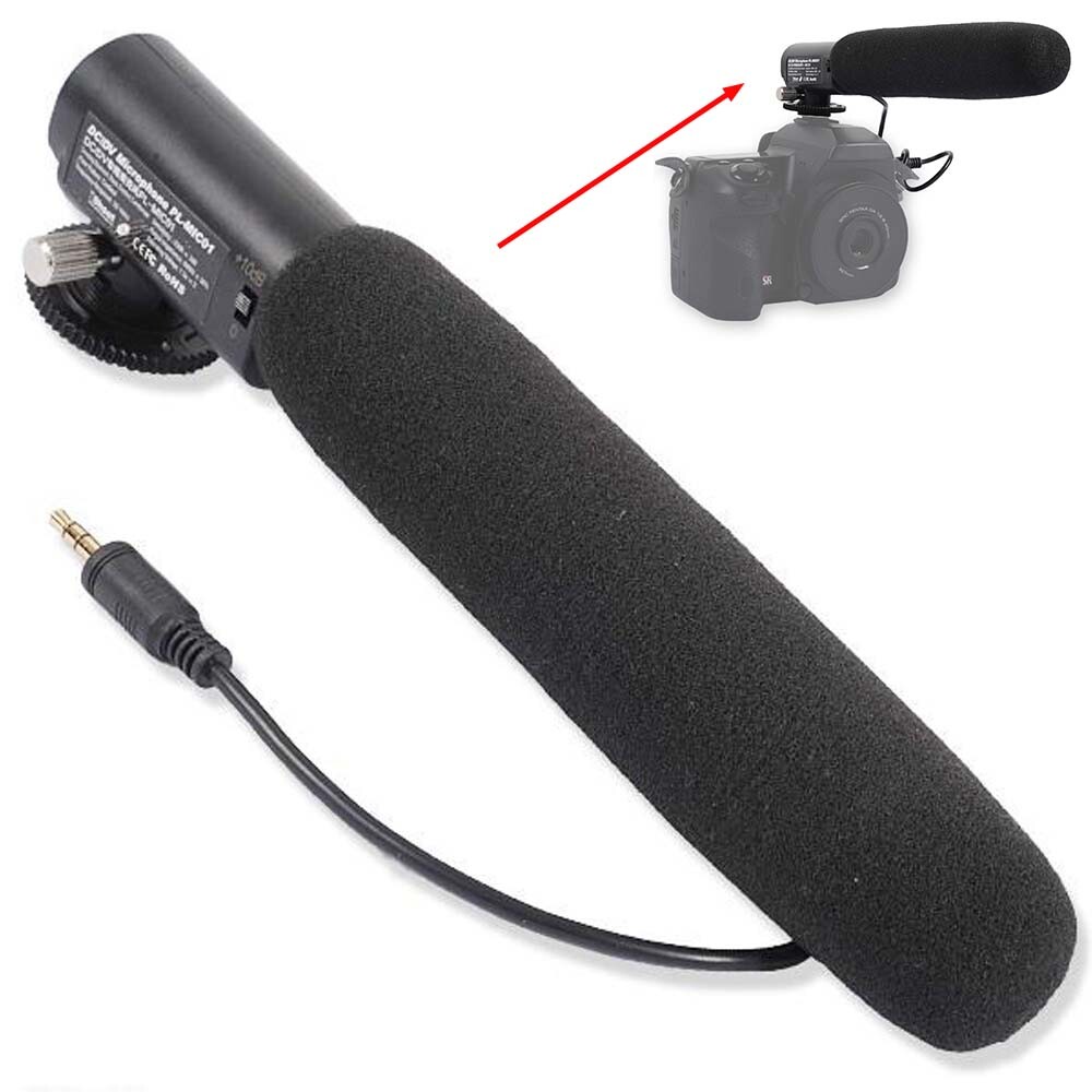 DC/DV Microphone MIC fr Camera Canon  90D/80D/70D/800D/750D/700D/R6/R5/R1/R/RP
