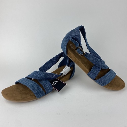Kangol Adele Women’s Sandals Denim Summer New Sz US9 UK7 EUR41