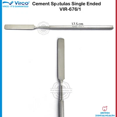VIRCO UK Dental Cement Spatula, Amalgam Wax Mixing Spatula Dental Lab Stainless Steel