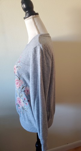 Alfred Dunner Women's PL Top Long Sleeve Soft Crew Neck Gray - FLAW/SIZE - Picture 10 of 20