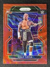 2022 Panini Prizm WWE SOLO SIKOA RC Rookie #114 Ruby Wave Prizm  "THE BLOODLINE"