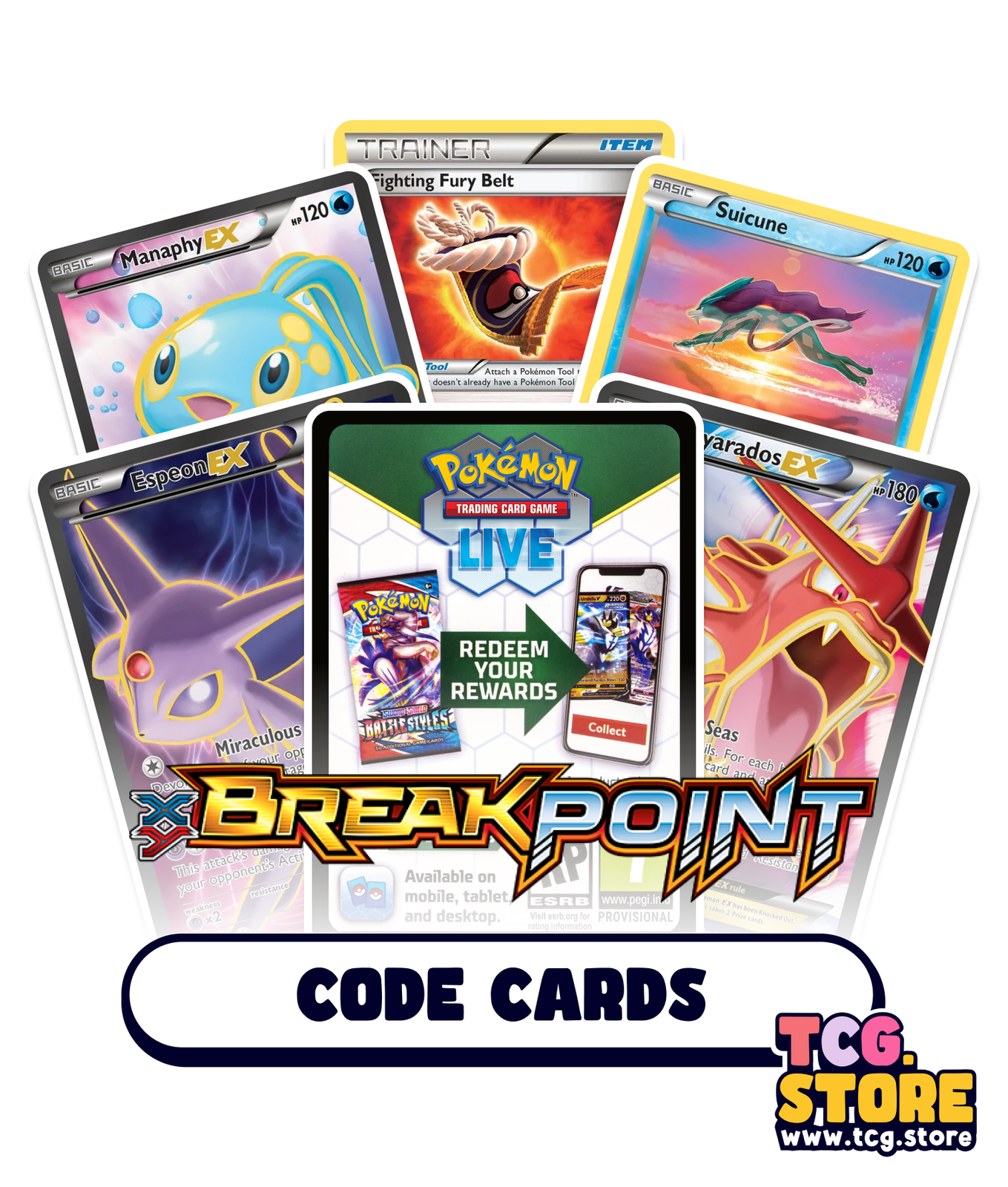 Pokemon XY BREAKpoint TCG online code card (12 count)