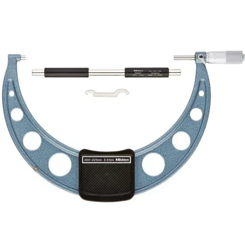 Mitutoyo 103-145-10 Outside Micrometer Caliper Economy Design 0.01, 200-225mm