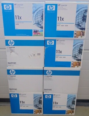 8 Stück originale HP Toner Q6511X 11X f Hewlett-Packard Laserjet 2410 2420 2430