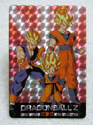 2001 Dragon Ball Z DBZ Hero Collection Goku, Gohan & Goten Prism
