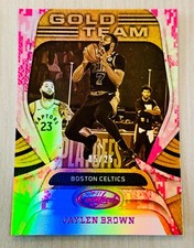 Jaylen Brown 2020-21 Panini Certified Gold Team Mirror Camo /25