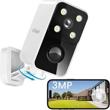 ieGeek Wireless Outdoor Security Camera 2K Home WiFi Battery CCTV System Alexa